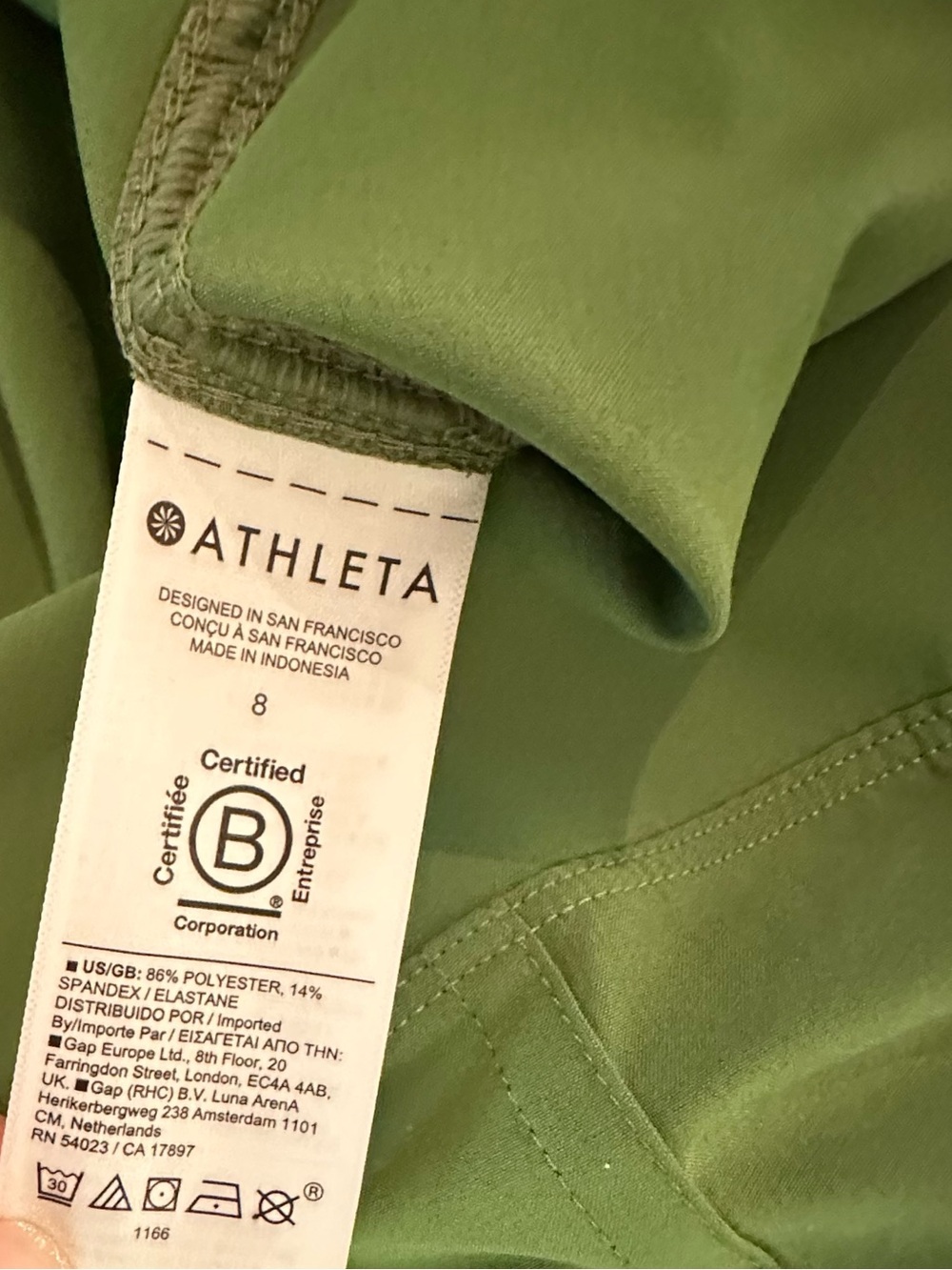Athleta Brooklyn Heights High Rise Cargo Pant, Wide Leg, Baja Green; EUC, Sz. 8 - Picture 13 of 15